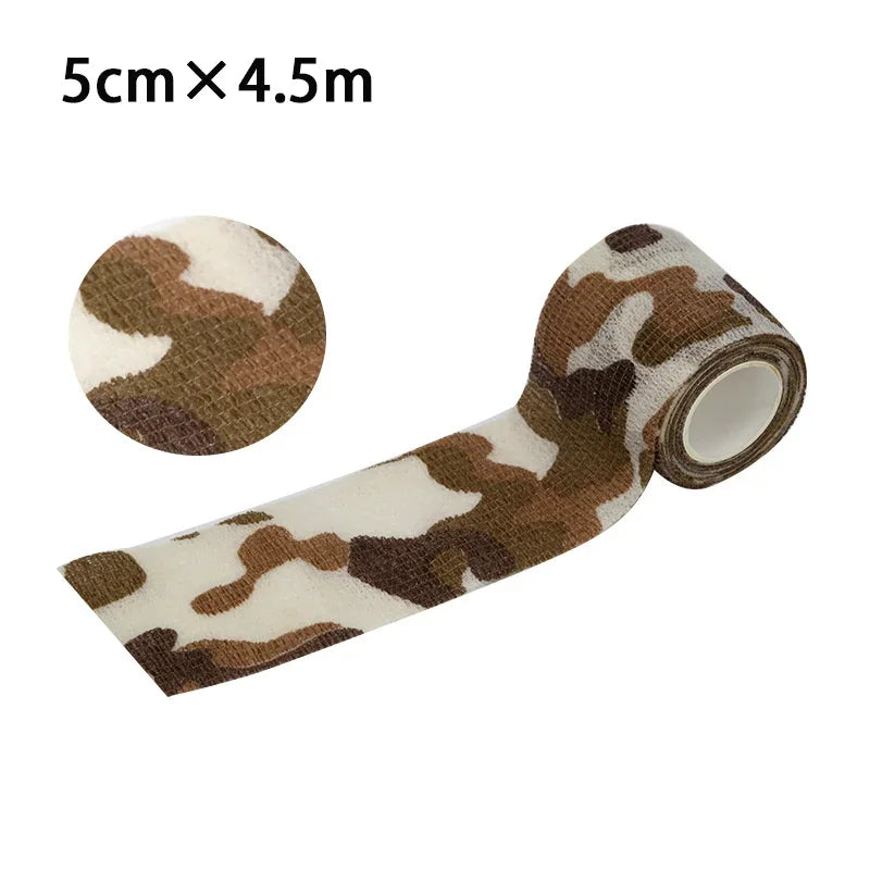 New Self Adhesive Non-woven Colorful Bandage Survival Elastic Band Wound Protection Joint Fixation Outdoor Emergency Equipment