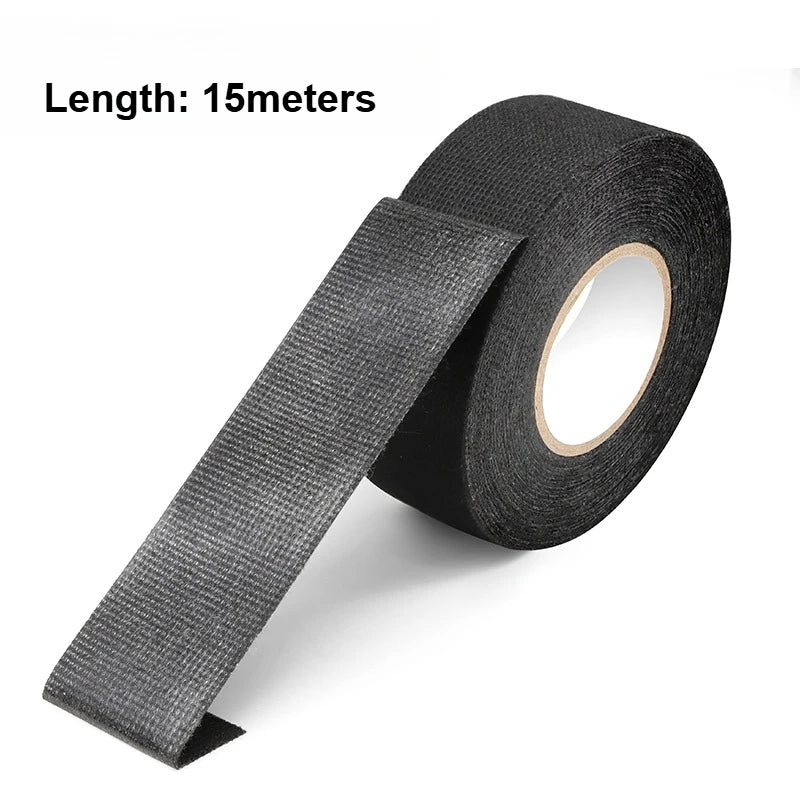 Cloth Fabric Tapes Noise Reduction 15Meter 9 15 25 30 35 40 45 50mm Auto Car Wiring Harness Bundle Wrap Cable Organizer Tape