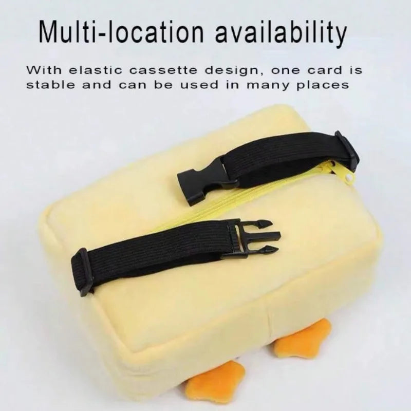 1pc Cute Cartoon Vehicle Tissue Box Plush Creative Multi-Function Car Tissue Box