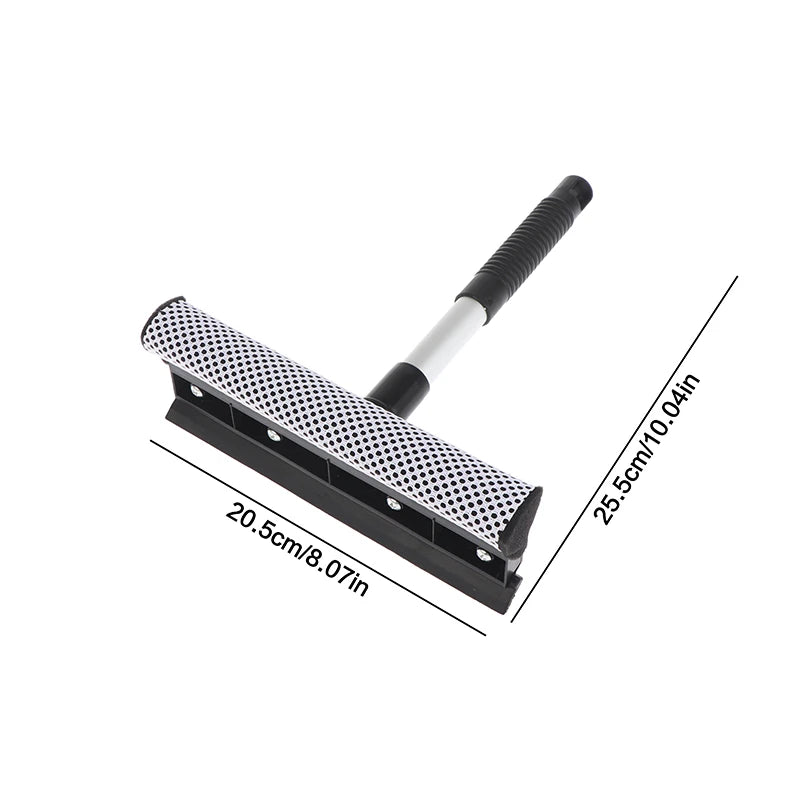 (BF06)1Pc Squeegee Car Window Cleaner Single Section/Retractable Pole Cleaning Window Brush Glass Squeegee Car Cleaning Tool