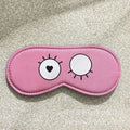 Sleeping Cute Mask Cartoon Pattern Cover Sleeping Eyeshade Eye Comfort Blindfold Concave Light With Women Men Aid Eye Travel