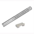 Woodworking Steel Ruler, Straight Ruler Gauge Positioning Woodworking Square A Square Measuring Mark for a Stop Block
