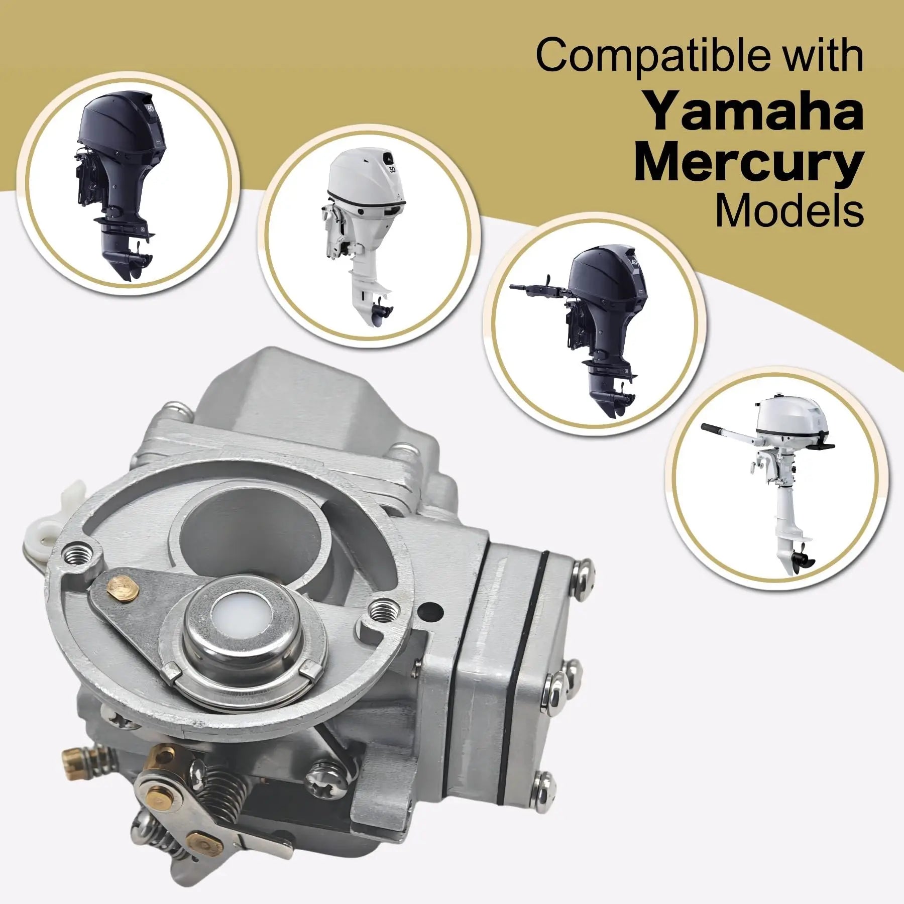 6E31-4301 Boat Carburetor for Yamaha 4HP 5HP 1994-2002 4M 5M L S Mercury 5HP 5C Outboard Models 6E3-14301-05 6E4-14301-71 9508M
