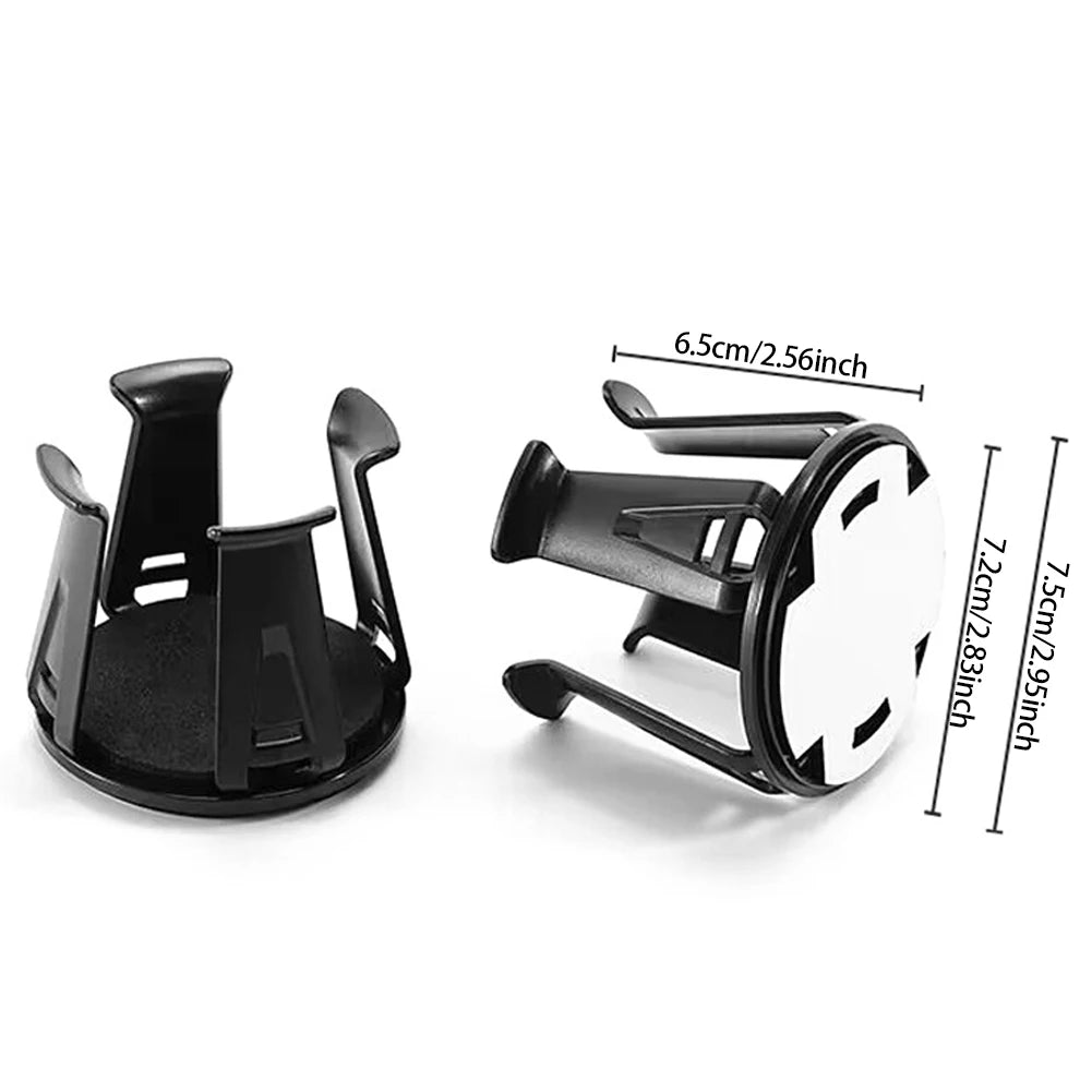 Multifunction Car Beverage Cup Bottle Holder Adhesive Cup Storage Rack Holder Car Drink Rack Auto Interior Accessories Black