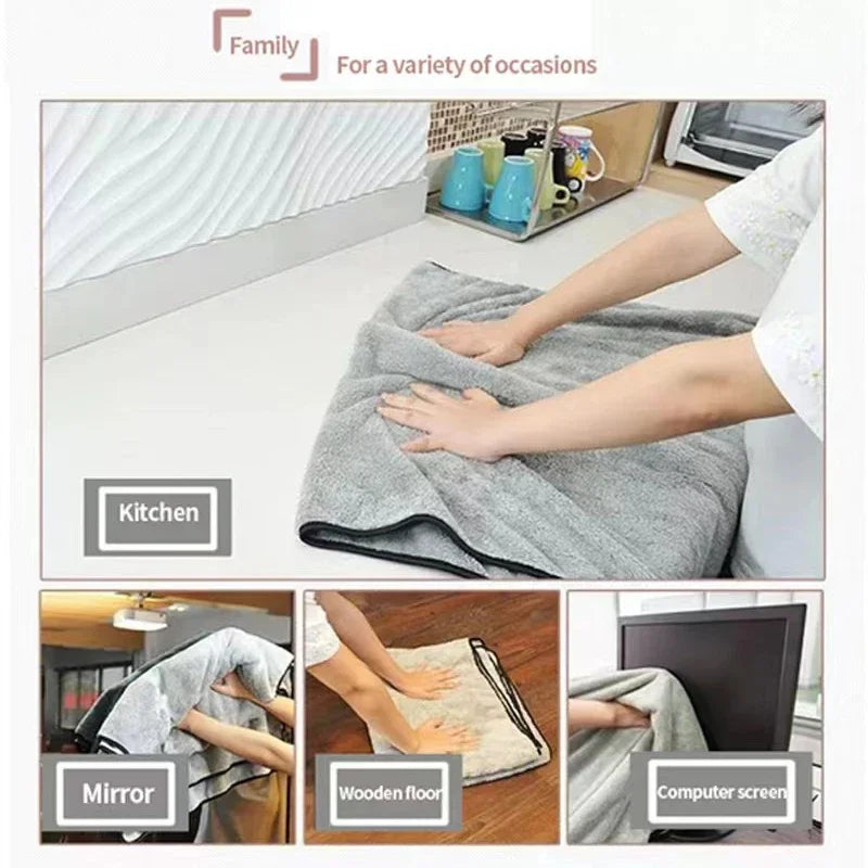 Microfiber Car Wash Towel High Water Absorption Fast Drying Soft Cleaning Cloth Auto Detailing Towel 75x35 / 60x40cm