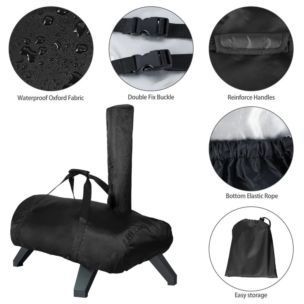 Pizza Oven Cover Compatible for Karu 12 Portable Pizza Oven Cover Heavy Duty 420D Fabric Waterproof Pizza Oven Cover