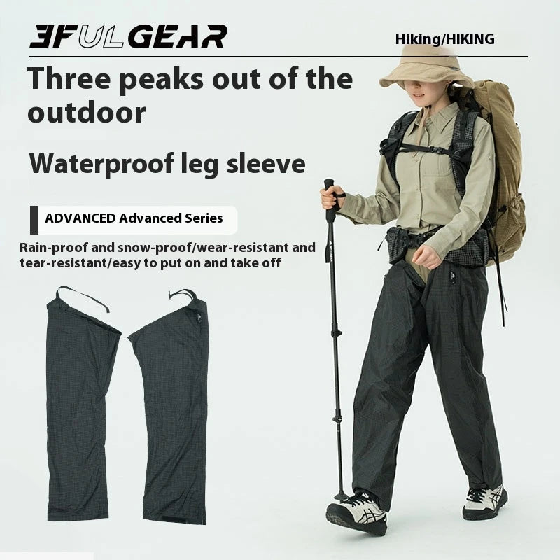 3F UL GEAR Outdoor Waterproof Leg Cover Approximately 79g with Adjustable Rain Proof Wear Resistant Tear Resistant Portable