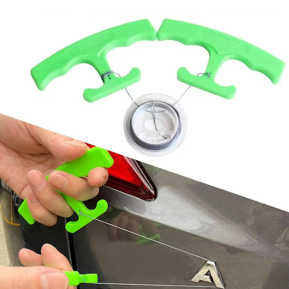 Car Emblem Remover Useful Ergonomic Portable Logo Remover Kit Green Sticker Remover Tool Labor-Saving Auto Sticker Remover