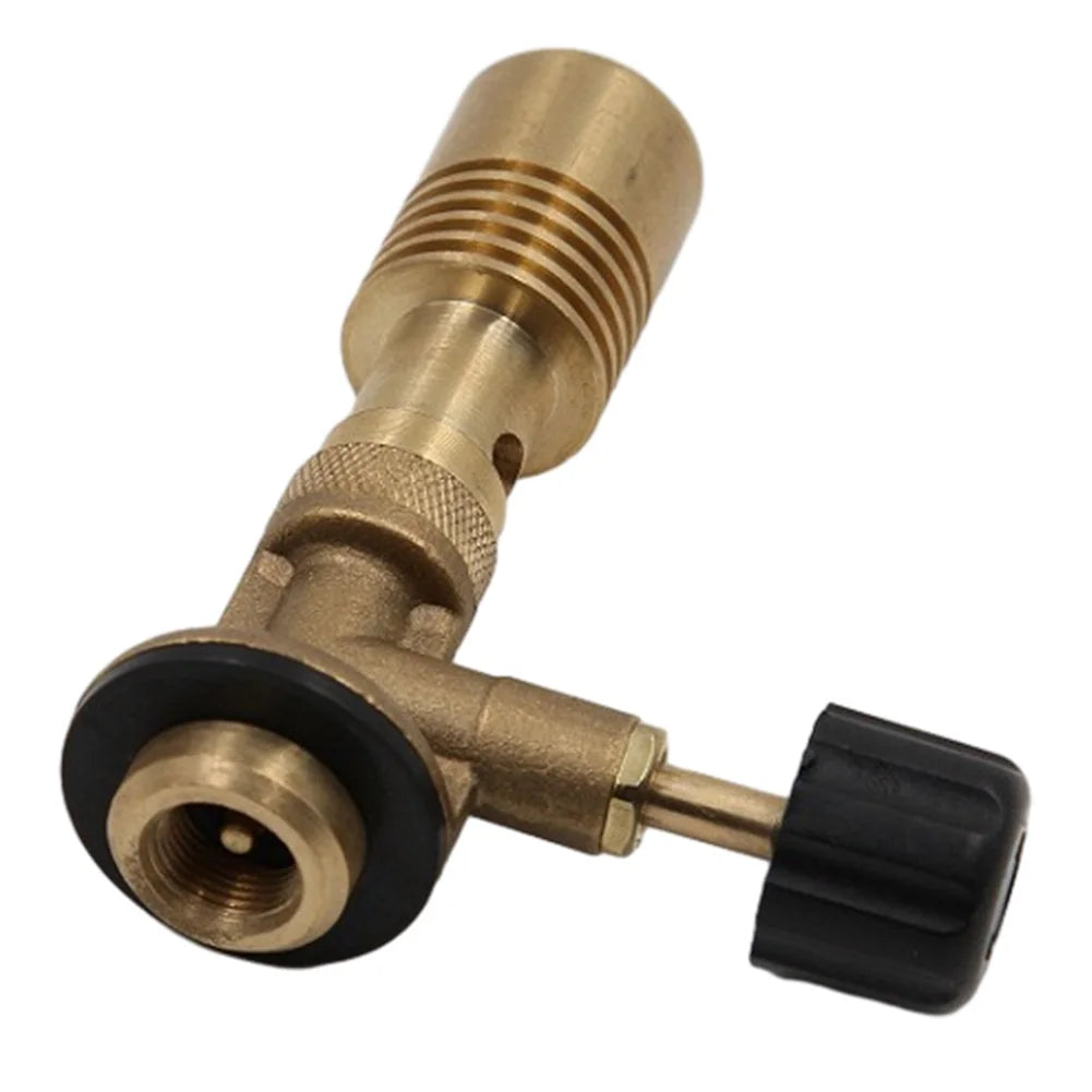 Brass Bunsen Burner Portable Brass Laboratory Burner Laboratory Burner Gas Burner Head for Outdoor Camping/Picnic/BBQ