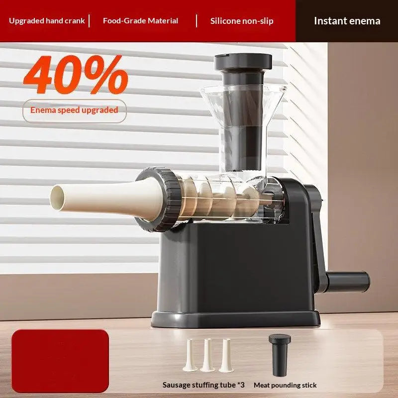 ★★★Manual Meat Grinder & Sausage Stuffer - Multifunctional Hand Crank Mincer for Homemade Sausages & Meatballs