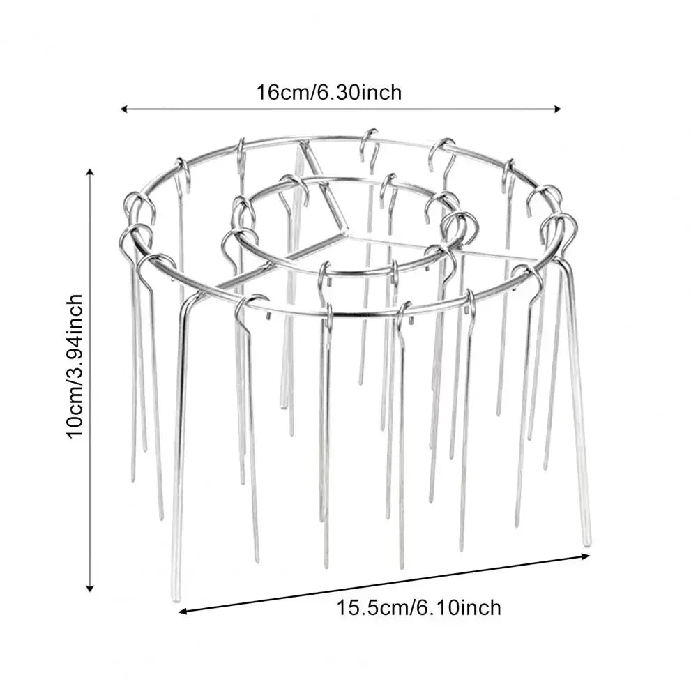 BBQ Sticks 24 Air Fryers Hanging Grills Food Grade Stainless Steel Fittings Vertical Double Hanging Grills Home Kebabs