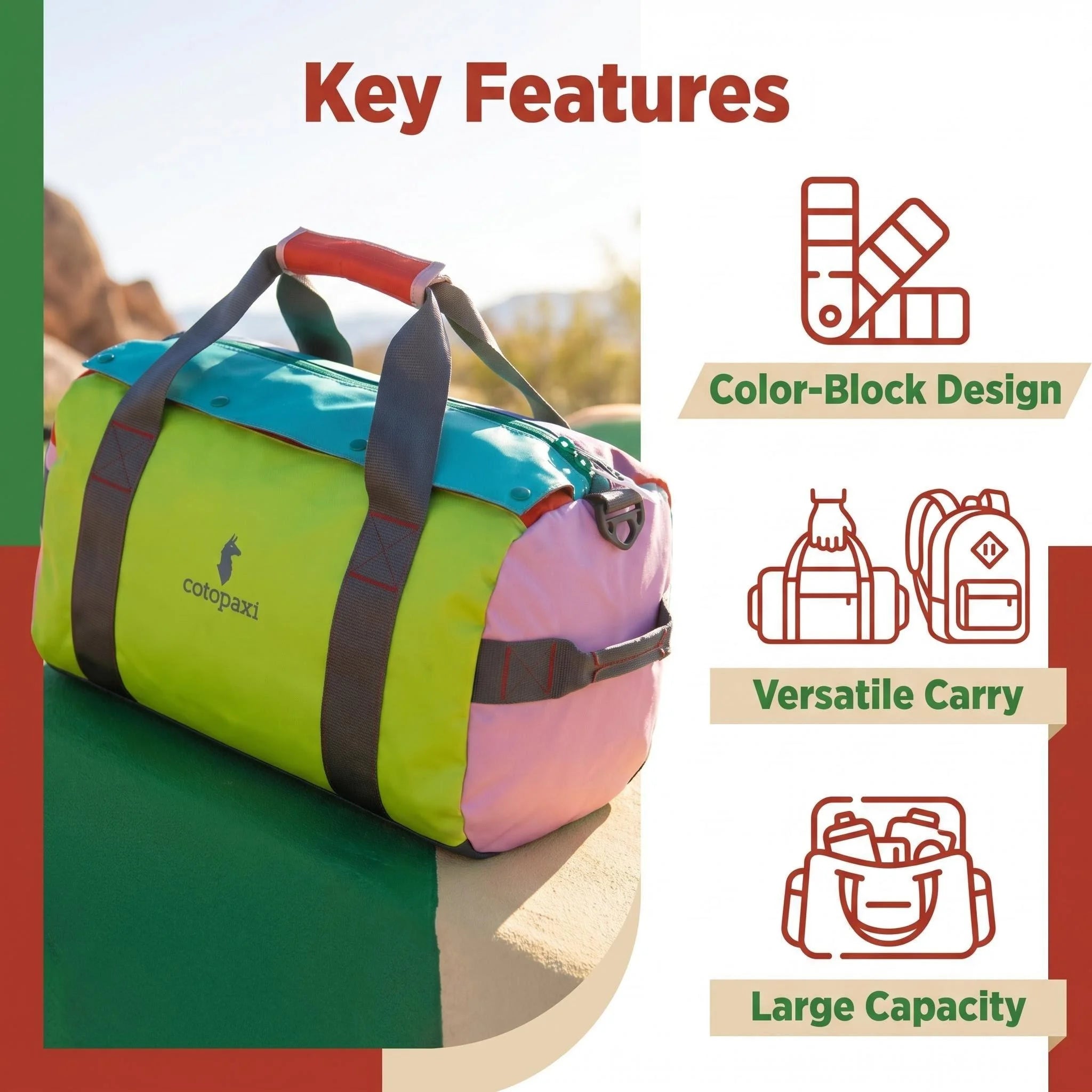 35L Large Capacity Gym Yoga Bag, Unisex Handheld Backpack Fitness Bag, Multi-function Crossbody Short Trip Travel Duffel