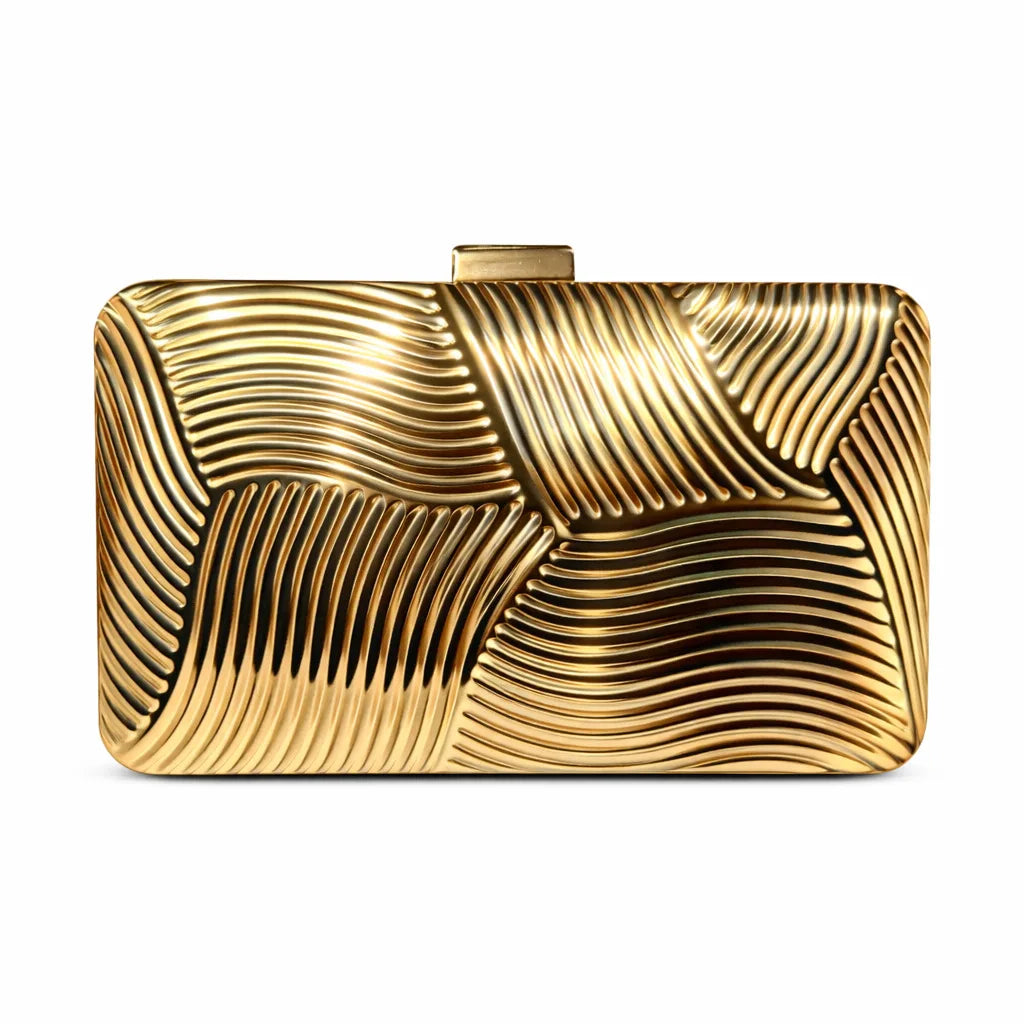 New iron box shape dinner bag chain hand grab bag fashion personality celebrity