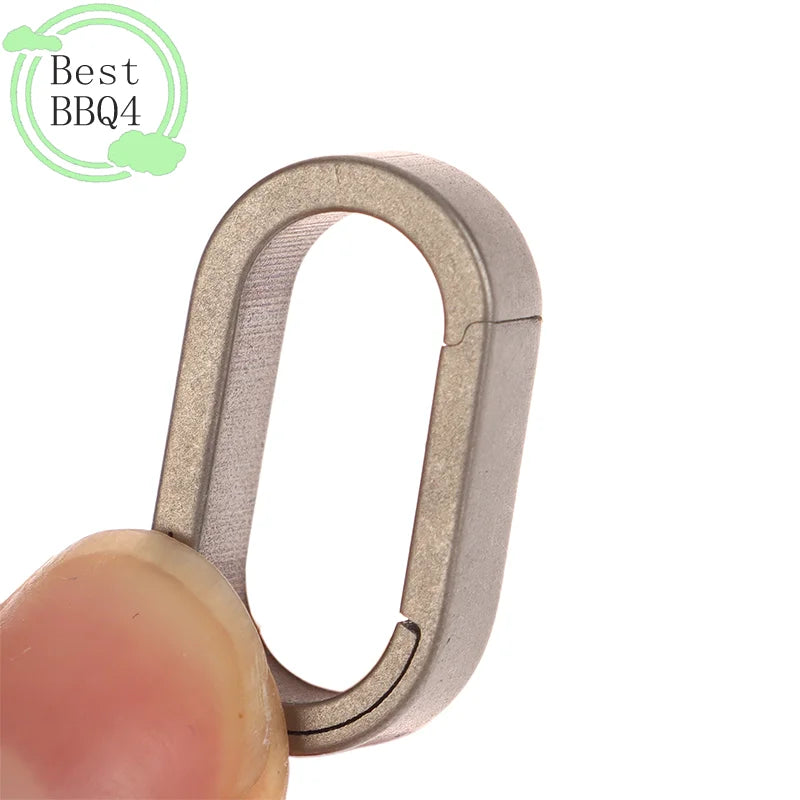 (BBQ4)Titanium Alloy Mini Key Ring Connection Buckle Universal Joint Auxiliary Ring Connection Bayonet Ring Personality
