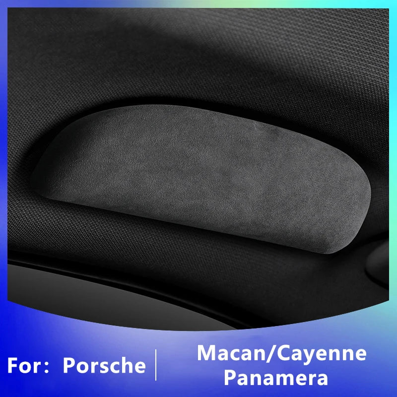 For Porsche Macan Panamera Premium 2014-2025 Suede Car Glasses Case Sunglasses Sun Glasses Storage RackHolder Protective cover