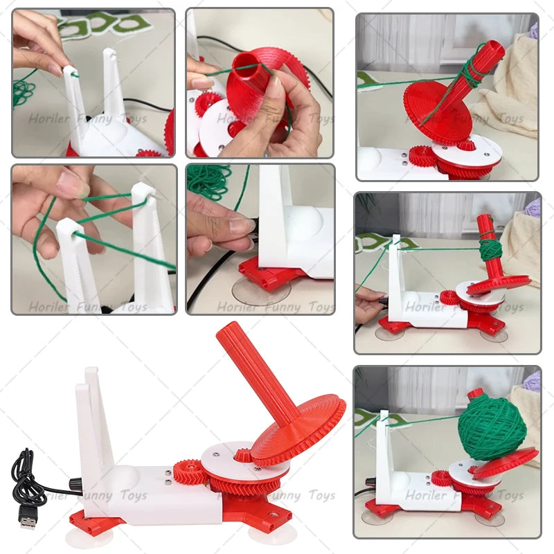 Electric Wool Winder for Crocheting Motor Drive Automatic Yarn Ball Winder Efficient Auto Yarn Winder With Adjustable Speed