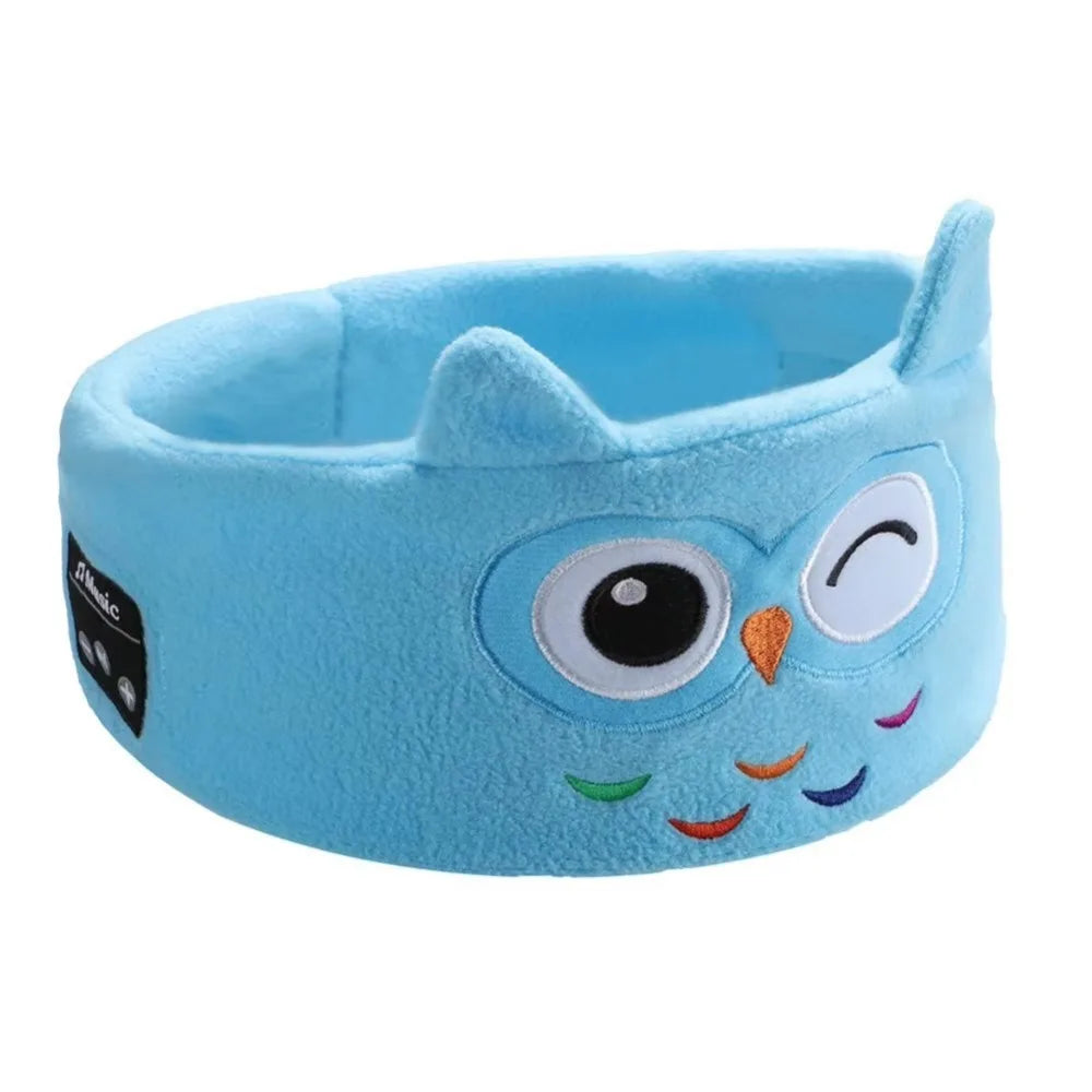 Soft Bluetooth Headphones Eye Mask Thin Speakers Volume Limited Children's Sleep Earphones Elastic Eye Mask Comfortable Wear
