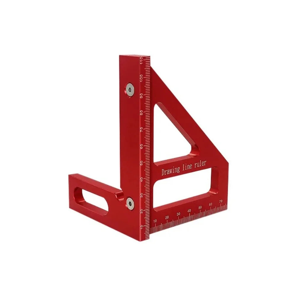 Carpenter Triangle Ruler Aluminum Alloy Miter Square Protractor High Precision Woodworking Measuring Ruler Tool For Engineer DIY