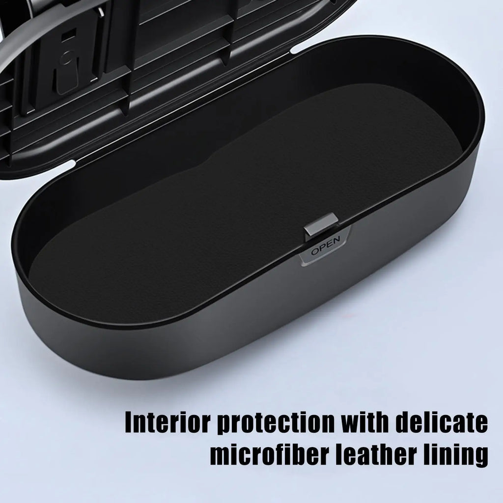 Universal Car Visor Clip Sunglass Holder Anti-Scratch Auto Organizer for Driving, Vehicle Glasses Storage Accessory