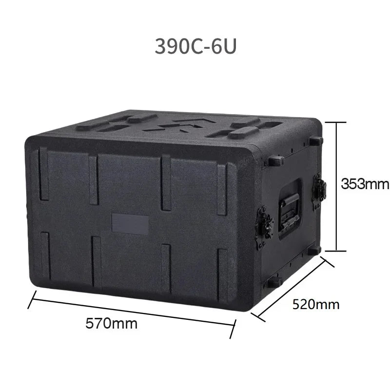 PE Plastic Professional Tool Box Organizer Stage Equipment Cabinet Audio Amplifier Portable Tool Box Shockproof Tools Packaging