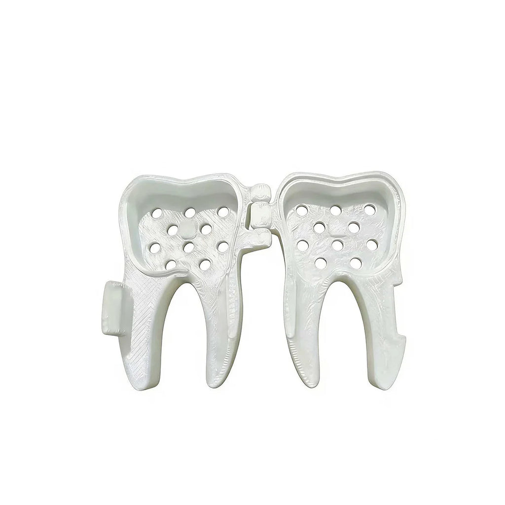 Tooth-Shaped Electric Toothbrush Head Cover, Ventilated Lightweight Dust-Proof Storage, Essential for Frequent Travelers