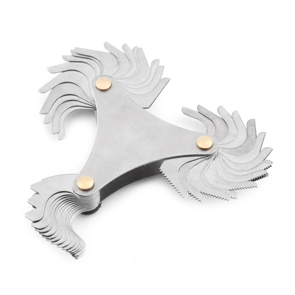 Thread Measuring Gage 51/ Stainless Steel Thread Plug Gage 60 and 55 Degree Screw Pitch Measuring Tool Thread Measuring