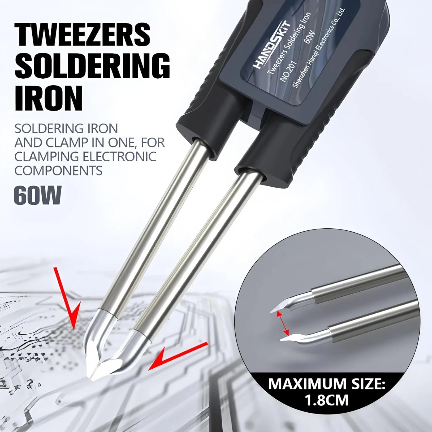 T12 Soldering Station Tweezers Handle For Handskit STM 32 Soldering Station Temp Adjust MotoClean Home Electronics Repair Tool