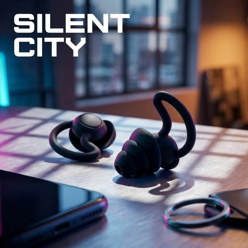 Advanced sense sleep noise reduction earplug, silicone plug super soft, men and women, learning travel swimming