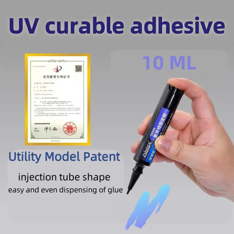 10/50ML UV Curable Adhesive Electronic Components Cable Fixation Solder Joint Protection Quick Drying Glue Fixed Circuit Board