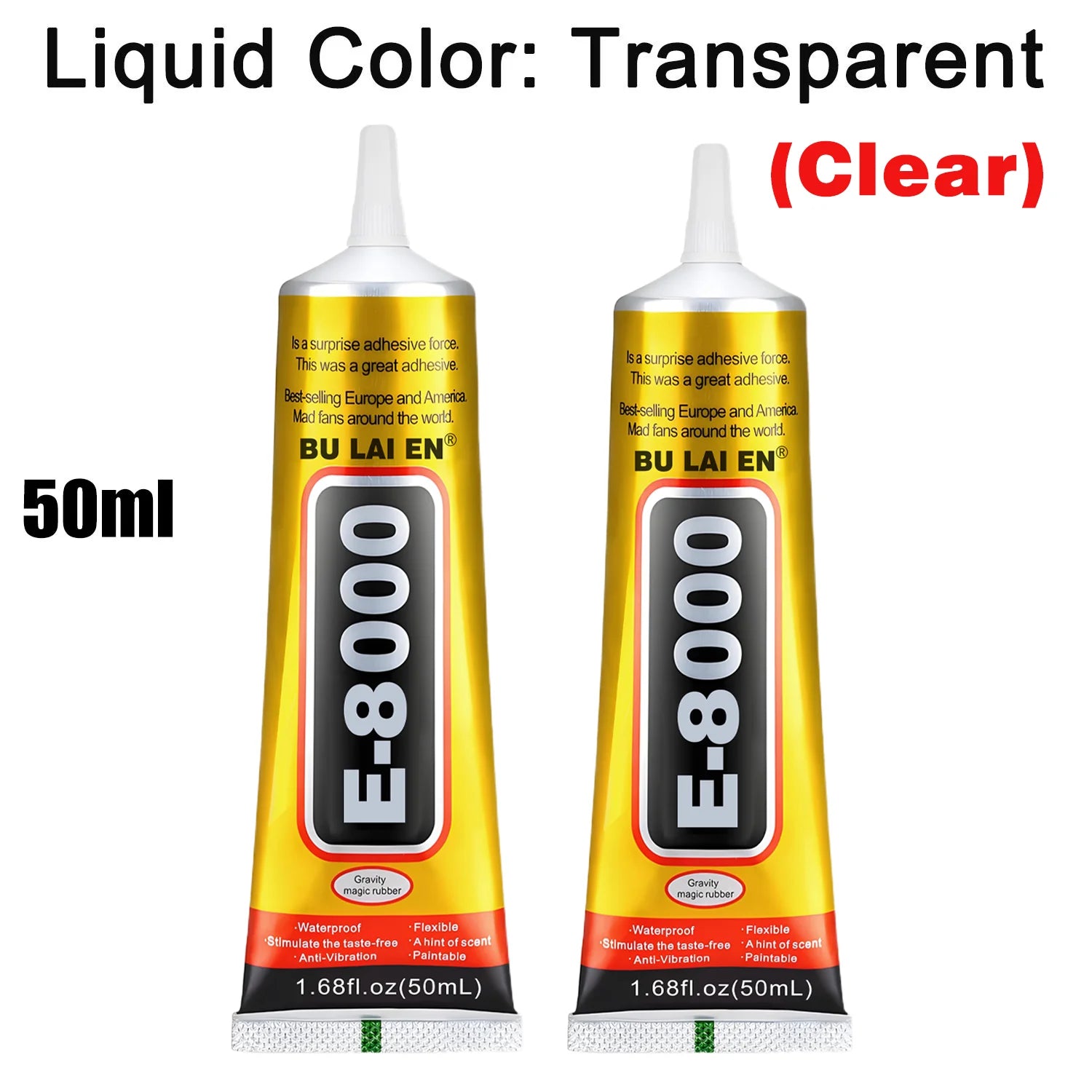 15/25/50/110ml E8000 Glue 110ml  Mobile Phone Screen Repair High-Strength Transparent Super Screen Border Adhesive Glass Jewelry DIY Crafts Universal Touch Screen Tools.