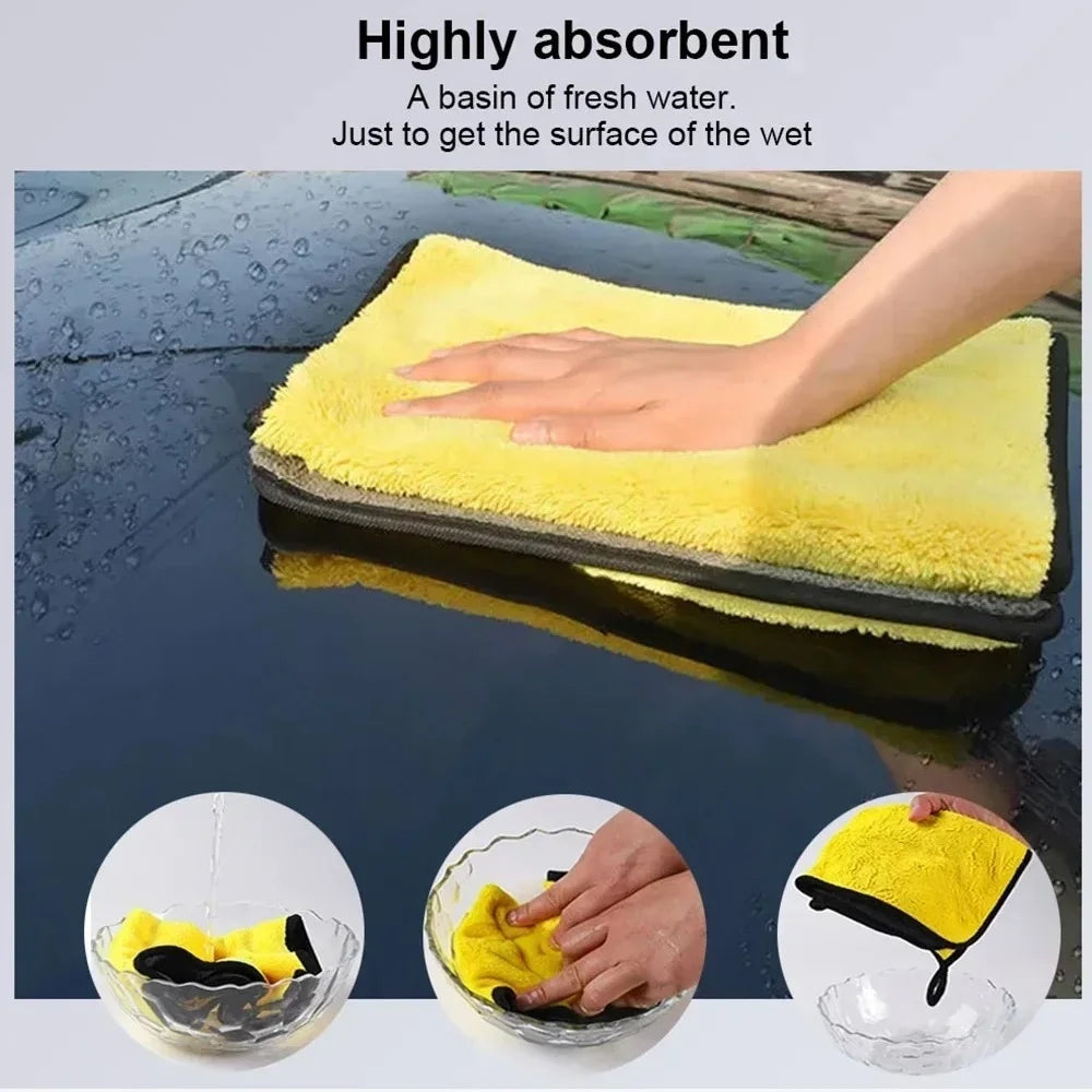 5PCS/10PCS Microfiber Towel Car Microfiber Cloth Wash Towel Microfiber Cleaning Cloth Car Wash Drying Towel Auto Detailing