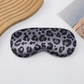 Leopard Print Double-Sided Simulated Silk Eye Mask 3d Light-Shielding Sleep Eye Mask, Ice-Feeling Breathable Eye Mask