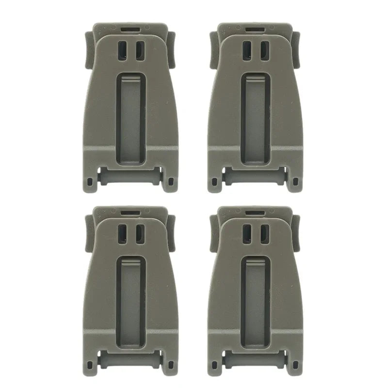 6/2pcs Outdoor Army Rucksack Accessory Molle System Webbing Buckle Clip Backpack Mounting Buckle Camping & Hiking Gadgets