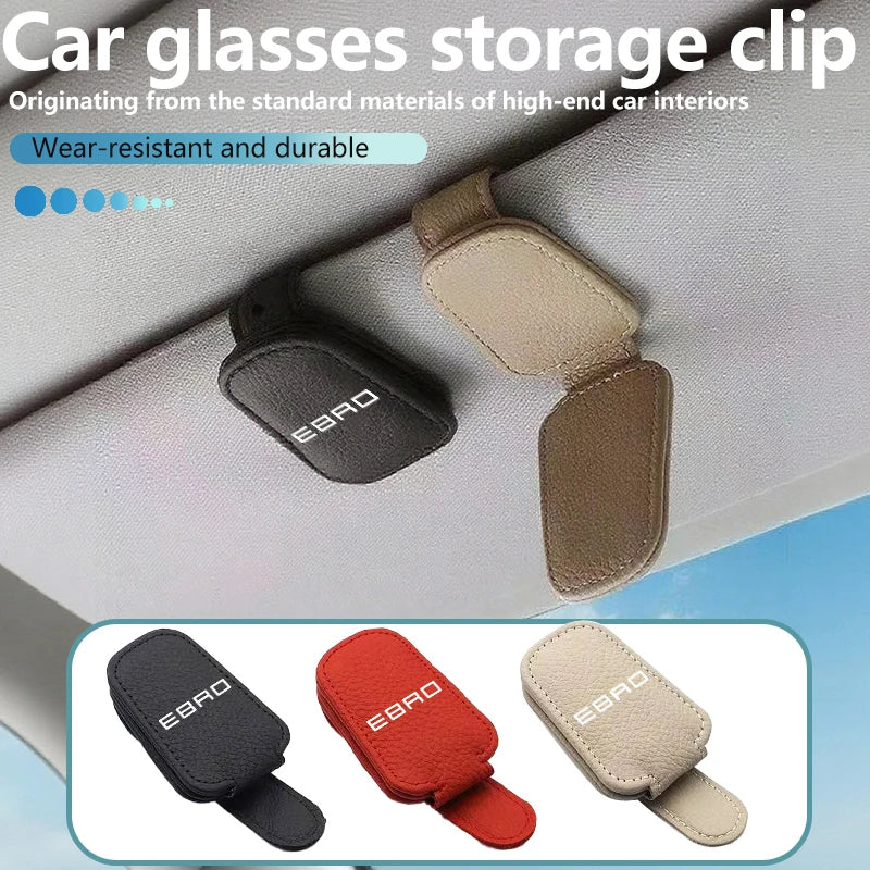 Multifunctional Car Sun Visor Glasses Holder Sunglasses Clip For Ebro S400 S700 S800 2025 2026