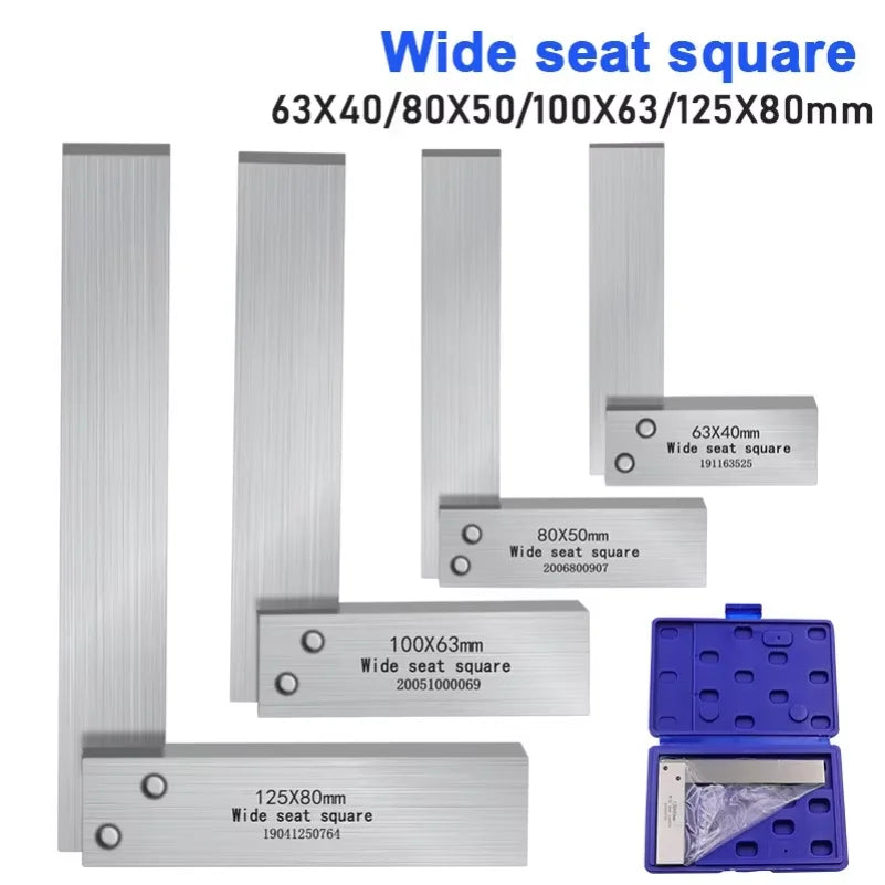 High-Precision L-Shaped Carbon Steel Angle Ruler 90° Right Angle Measuring Tool for Woodworking And Machining