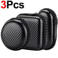 1-3Pcs Earphone Carrying Case Holder EVA Headphone Storage Bag Small Zipper Pouch for EarPods Cable Charger Organizer Box Pouch