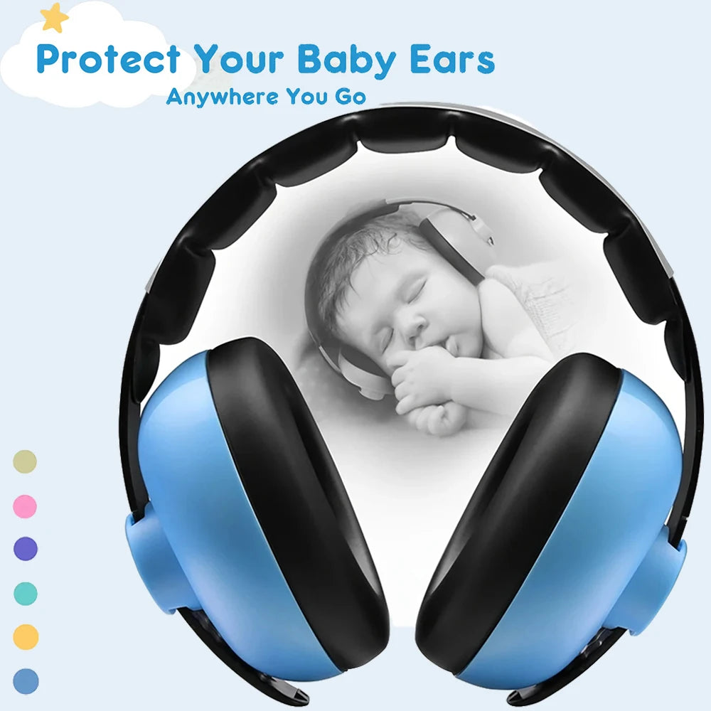 Kids Baby Ear Defenders Earmuffs Noise Reduction Hearing Ear Protection Sleeping Earplugs  Noise Cancelling Headphones Toddlers