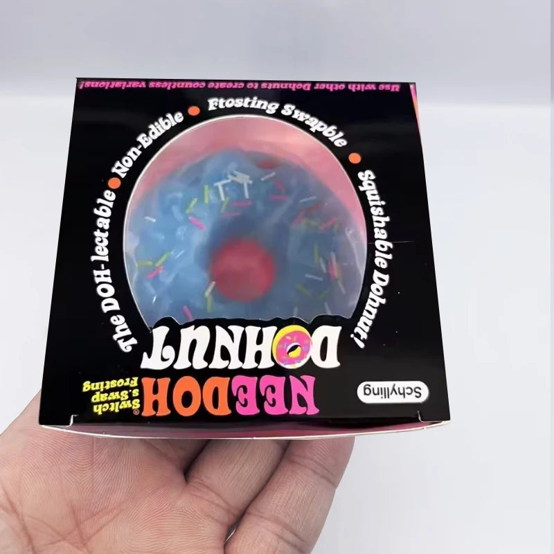 hot NeeDoh Dippin Dazzler Egg Donut prank stress relief toy soft glue vinyl squeeze toy Slow Rebound Pinch Ornament Relaxation