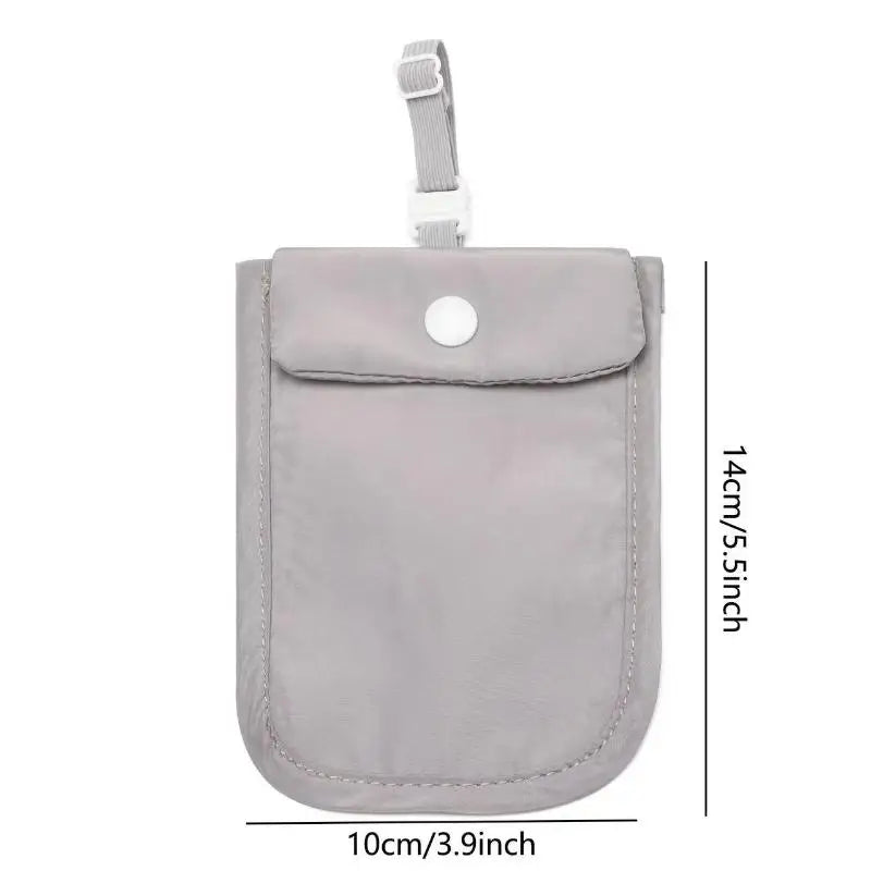Undercover Bra Wallet Under Clothes Adjustable Money Belt Pouch Secret Travel Pocket Flap Small Storage Bag Outdoor Accessories