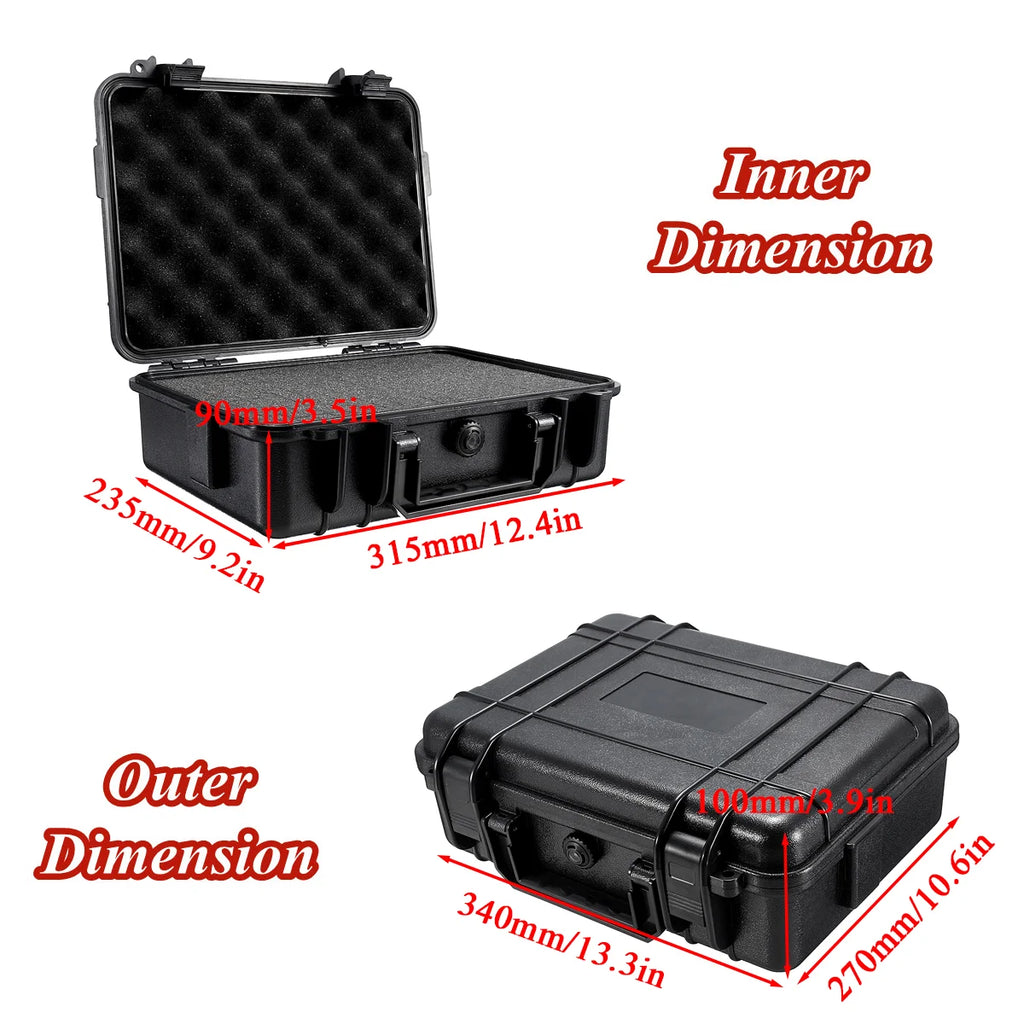 Waterproof 7 Sizes Hard Carry Case Bag Tool Kits with Sponge Storage Box Camera Safety Protector Organizer Hardware Tool box