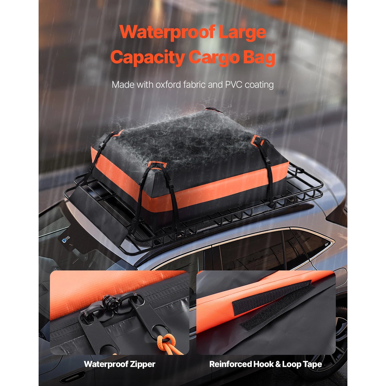 SucceBuy Roof Rack Basket 64x39x4.1" Universal Rooftop Cargo Carrier Anti-Rust Alloy Steel Car Top Luggage Holder for SUV Truck