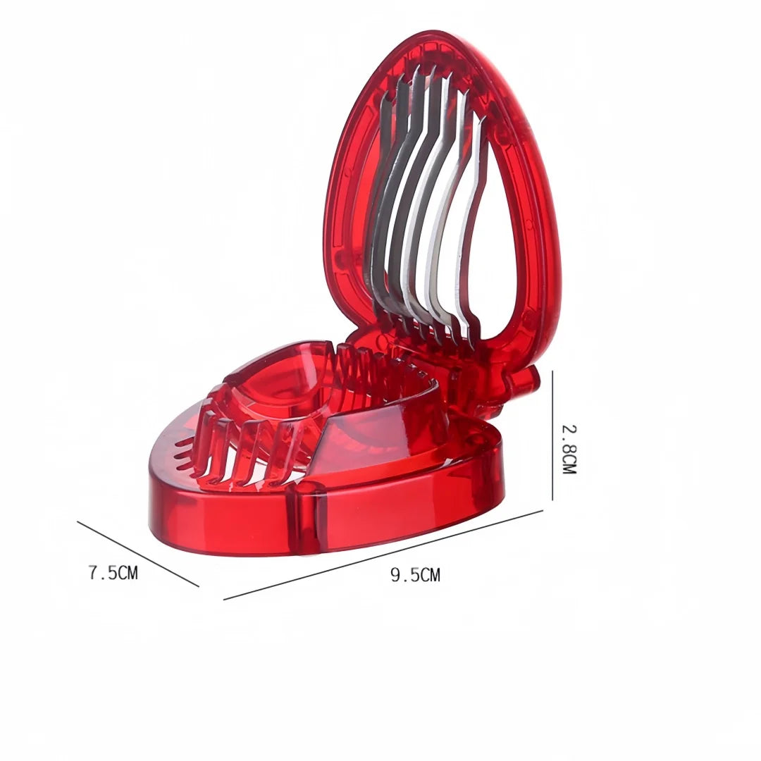 Strawberry Slicer Stainless Steel Sharp Blade Cutter Small Tool for Decorating Dessert Cups Cake Racks Homemade Bread Decoration