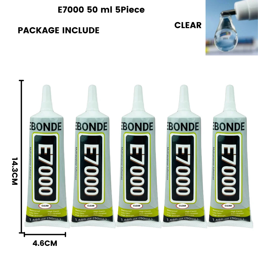 15ML 50ML 110ML E7000 Clear Contact Fabric Adhesive Universal Glass Plastic DIY Glue E-7000 With Precision Applicator