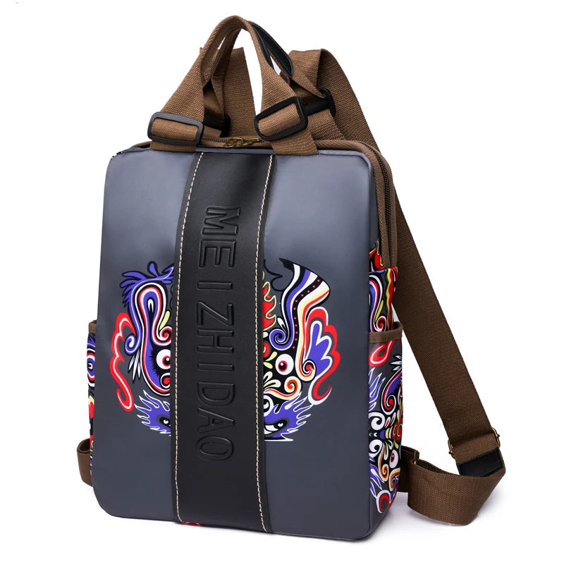 Fashion Designer Backpacks Female Canvas Rucksack Women Large Bagpack Travel Bags Big School Backpack for Students Shoulder Bag