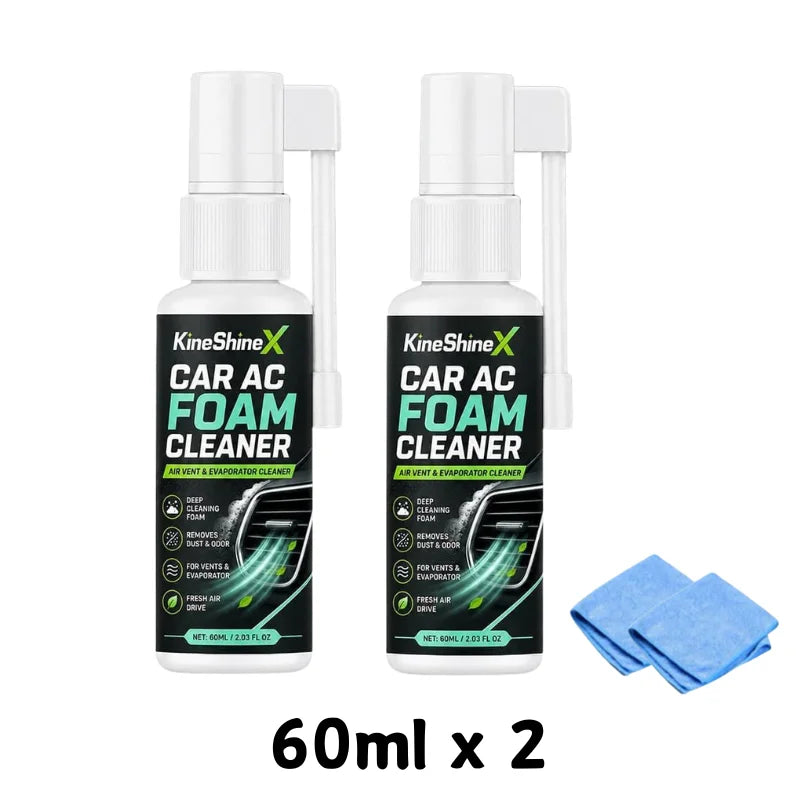Car AC Foam Cleaner Long Nozzle Air Vent Evaporator Deep Clean Spray Remove Dust Odor Air Conditioner Deodorant