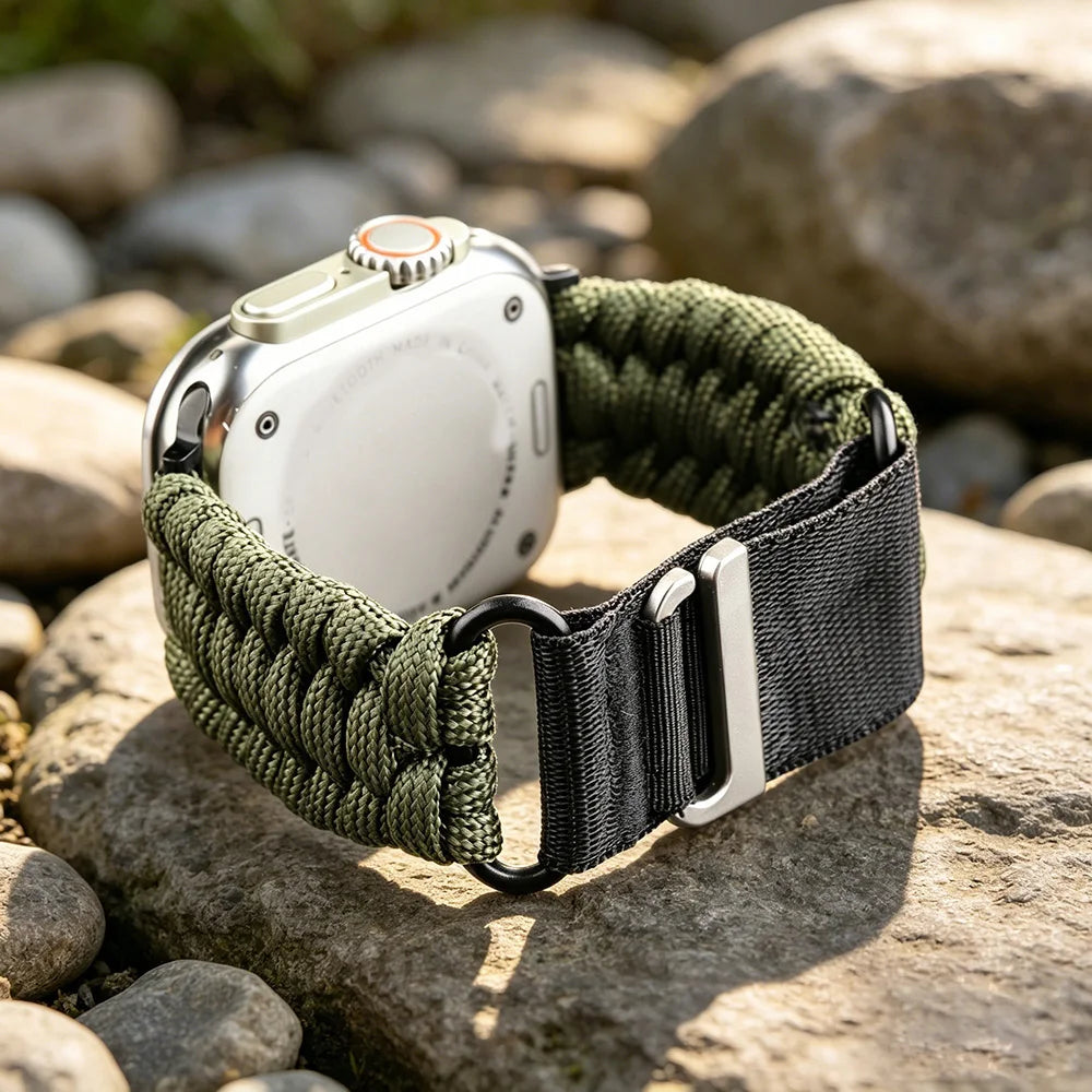 Umbrella Rope Sports Band for Apple Watch 49mm 46mm 45mm 44mm  Men Sports Mountain Strap iWatch Ultra SE 11 10 9 8 7 6 5 4
