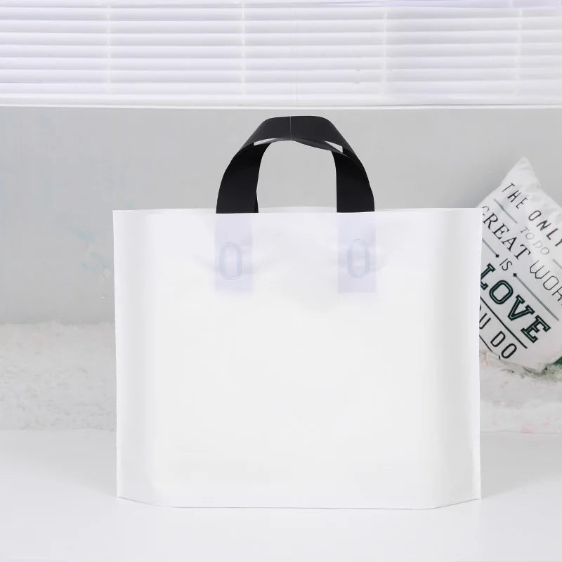 50Pcs Customized gift bags for birthday party wedding plastic bags candy gift boxes for clothes packaging bags for printing logo