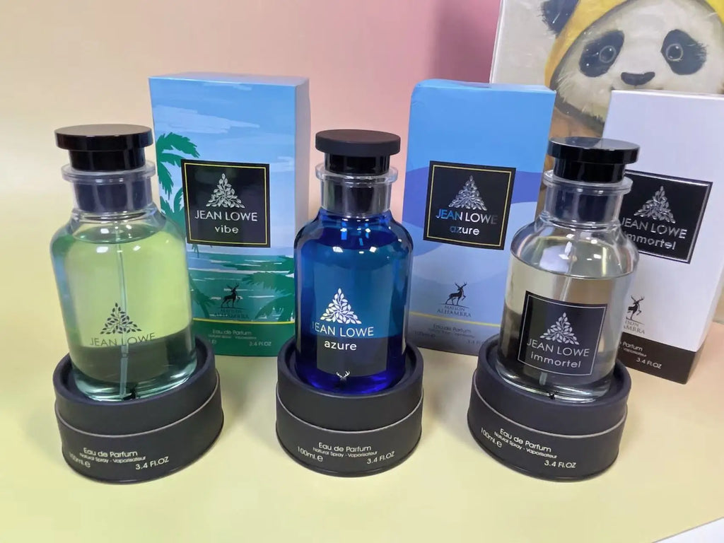 Jean Lowe Azure Immortel 3.4oz EDP Perfume Fresh Citrus Marine Bergamot Grapefruit Ginger Musk Woody Amber Unisex Cologne Spray Long Lasting Summer Travel Daily Office Wear Date Night Birthday Graduation Anniversary Christmas