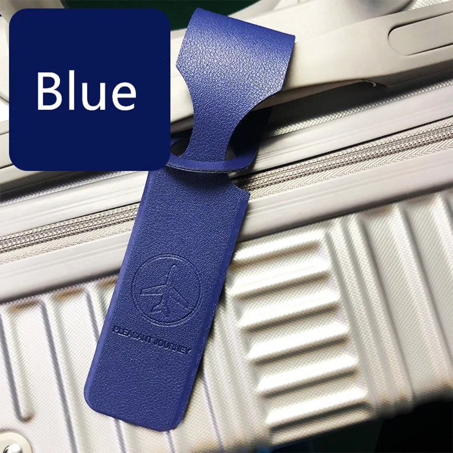 1 Piece Multi Colors Long Strip PU Luggage Tag Travel Accessories for Women or Men