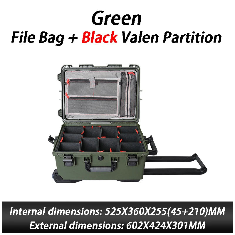 Pull Rod Protective Box Multifunction Precision Instrument Safety Protection Boxes Waterproof Photography Equipment Storage Box